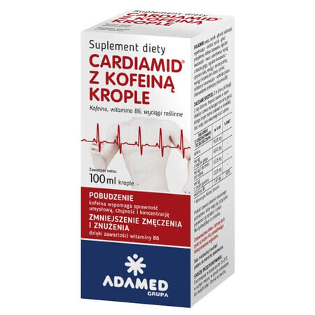 Cardiamid with caffeine, drops, 100 ml