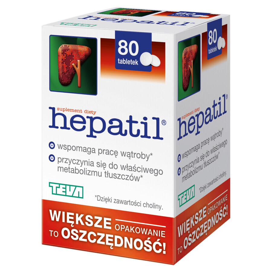 Hepatil, 80 tabletten