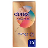 Durex Real Feel, smooth latex-free condoms, 10 pieces