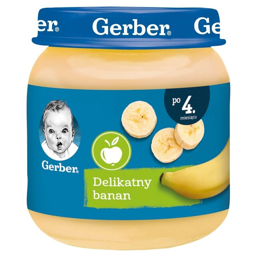 Gerber, Desert, banană delicată, după 4 luni, 125 g