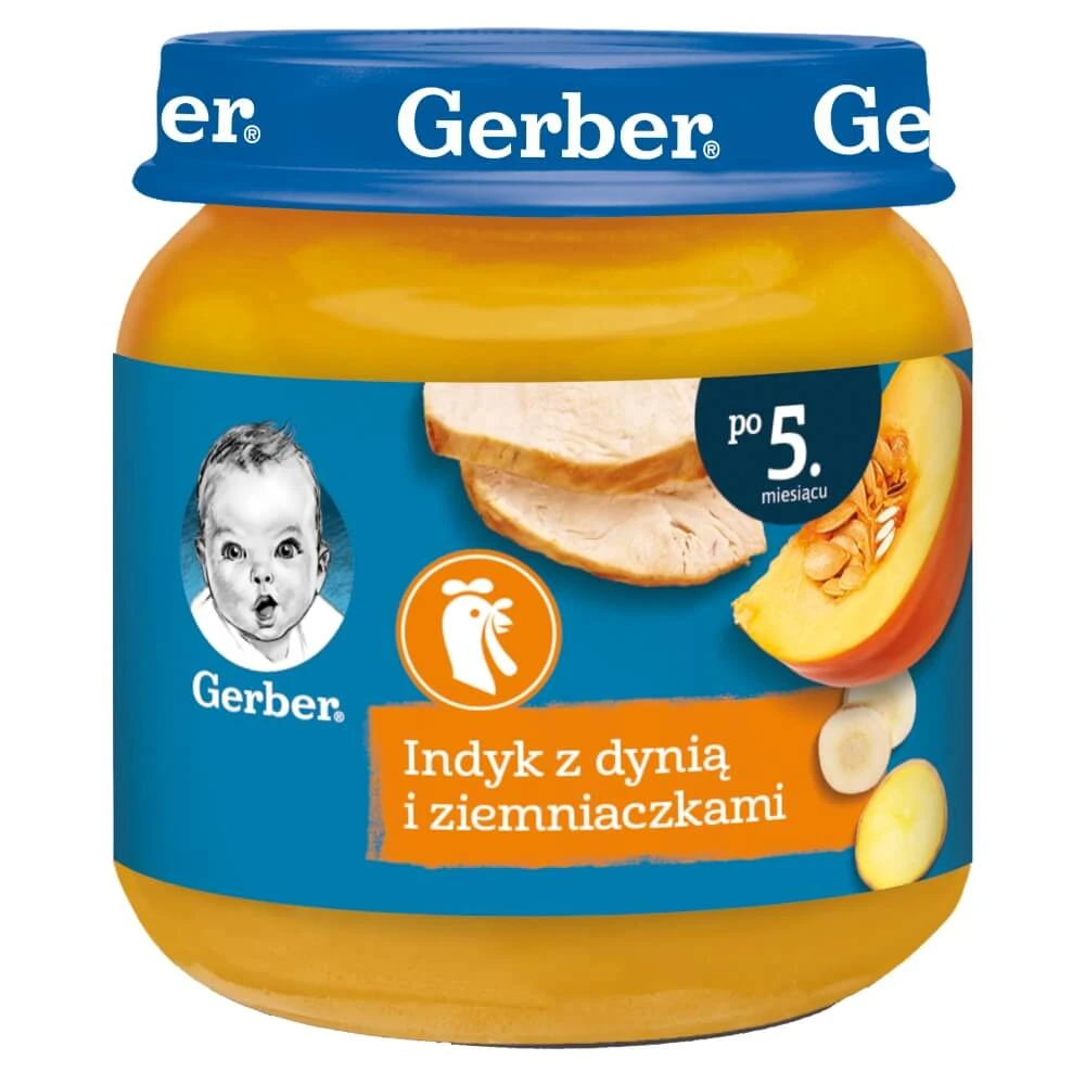 Gerber Lunch, kalkoen met pompoen en aardappelen, vanaf 5 maanden, 125 g