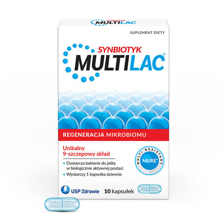 Multilac Synbiotic, 10 capsules