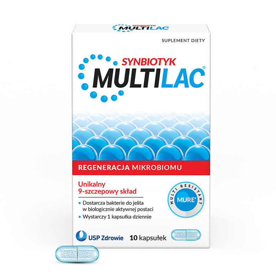 Multilac Synbiotic, 10 capsules