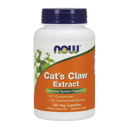 Now Foods, Cat's Claw Extract, griffe de chat, 120 gélules