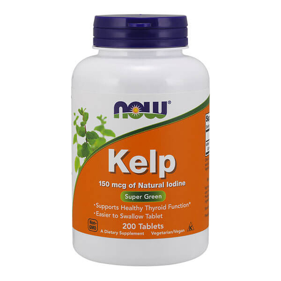 Now Foods Kelp, 200 comprimate