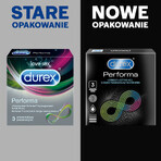 Durex Performa, condooms met verlengend glijmiddel, 3 stuks