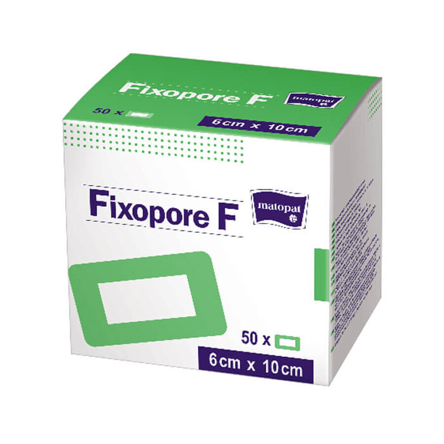 FIXOPORE F verband, steriel, 10 cm x 6 cm, 50 st.