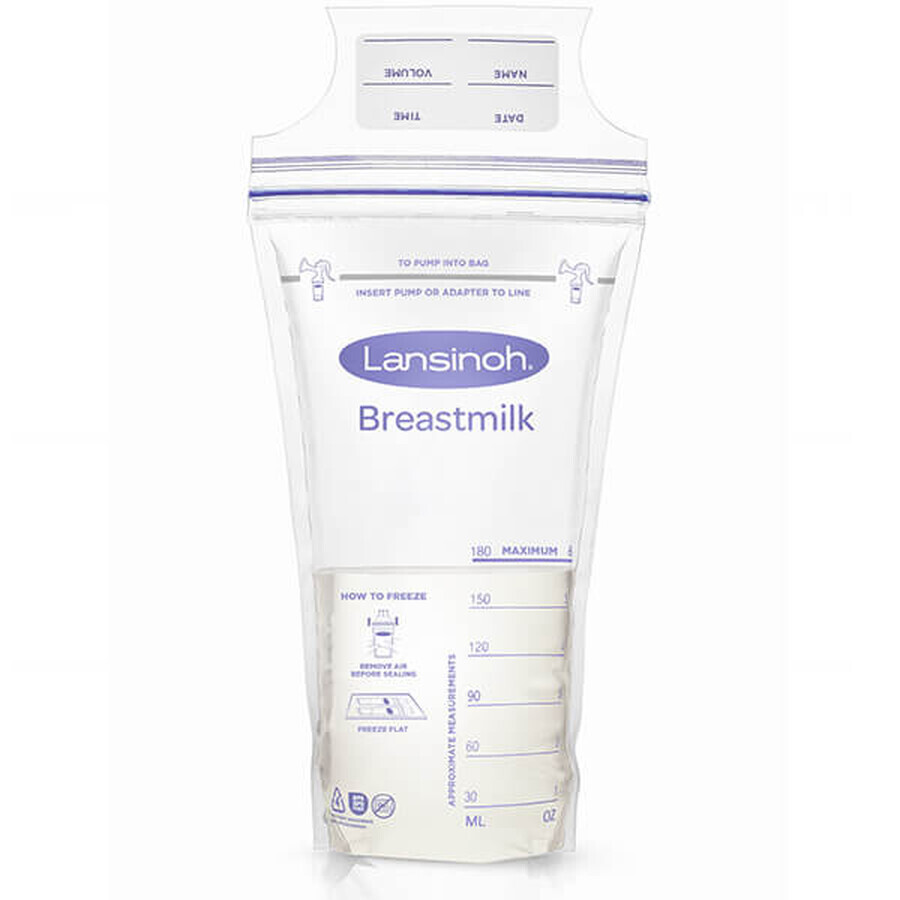 Lansinoh, breast milk storage bags, 25 pieces