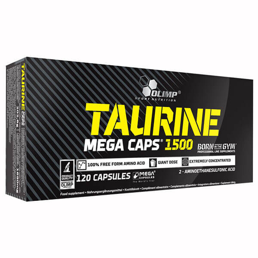 Olimp Taurine 1500 Mega Caps, 120 capsules