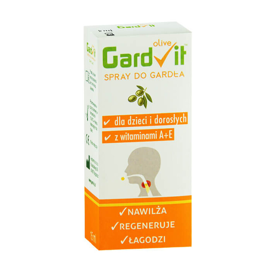 GardVit Olive, keelspray voor kinderen en volwassenen, 15 ml