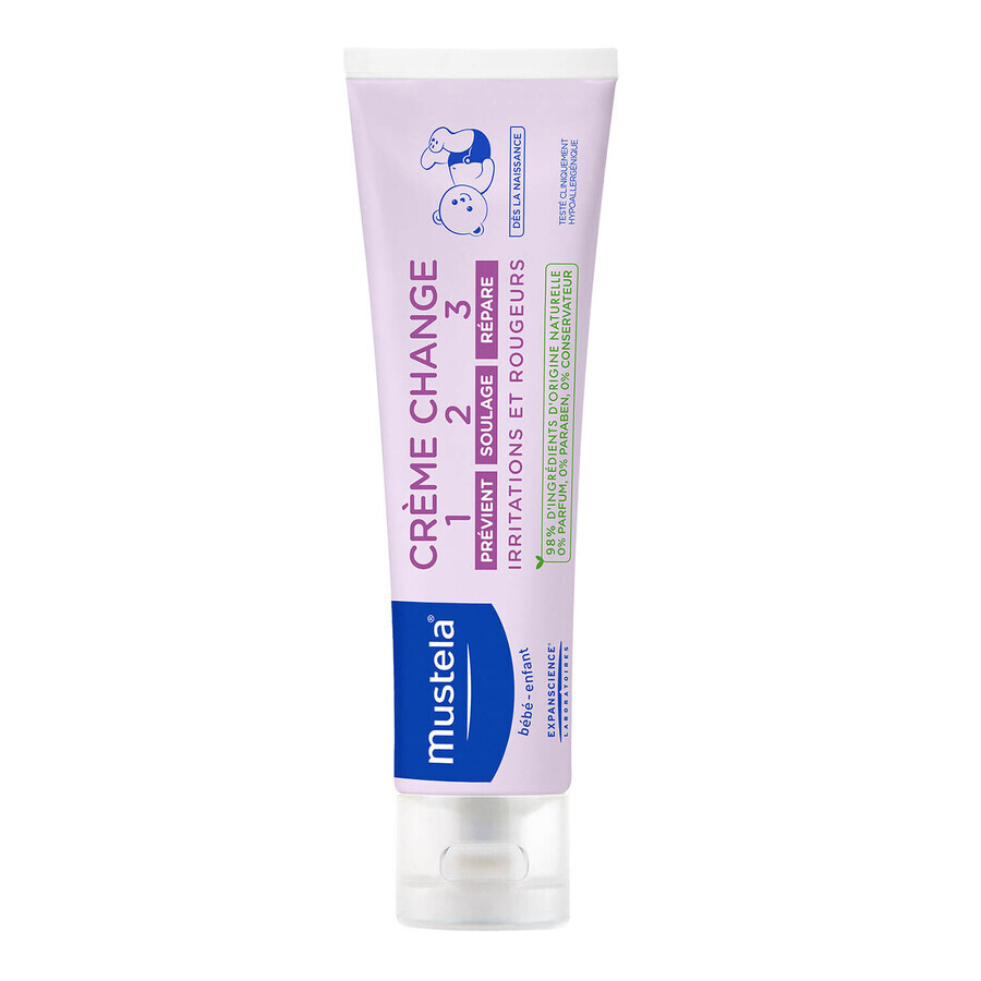 Mustela Bebe Enfant, cremă de schimbare 1-2-3, de la naștere, 50 ml