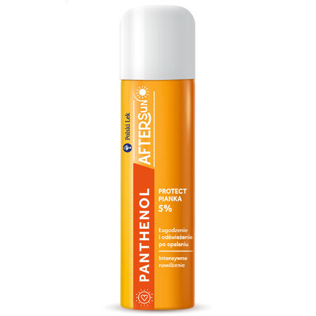 Panthenol After Sun 5%, schuim, verzachtend, verfrissend en hydraterend na de zon, 150 ml