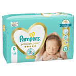 Pampers Premium Care, diapers size 0, up to 3 kg, 30 pcs