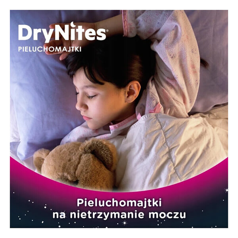 Huggies DryNites Girls Nightwear for Girls, 4-7 Years, 17-30kg, 10 Pack