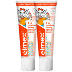 Elmex, kindertandpasta met aminofluoride, 0-6 jaar, 2 x 50 ml