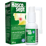 Hascosept 1.5 mg/g, solution for oral use, spray, 30 g