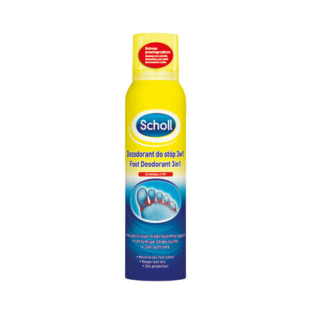 Scholl, voetdeodorant 3in1, antischimmelbescherming, 150 ml