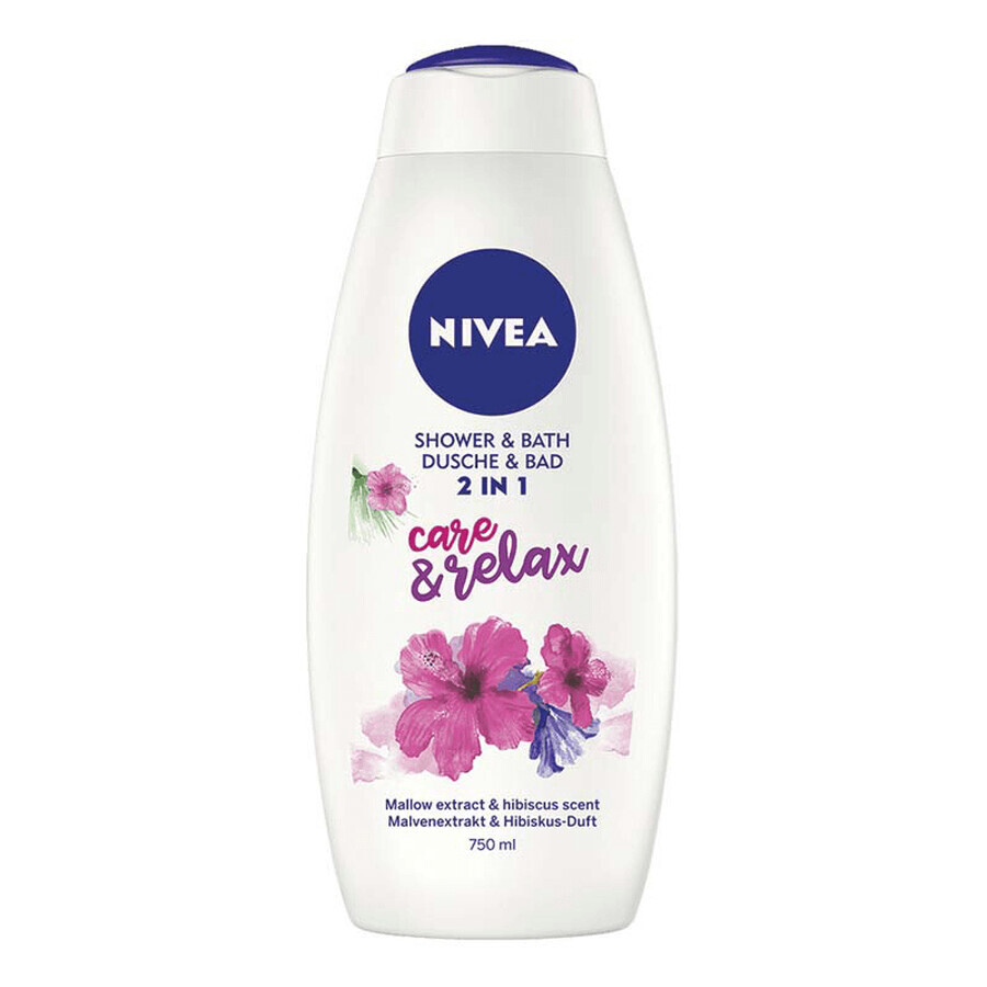 Care &amp; Relax 2 in 1 Douchegel, 750 ml, Nivea