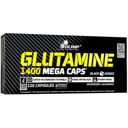 Olimp Glutamine 1400 Mega Caps, 120 capsules