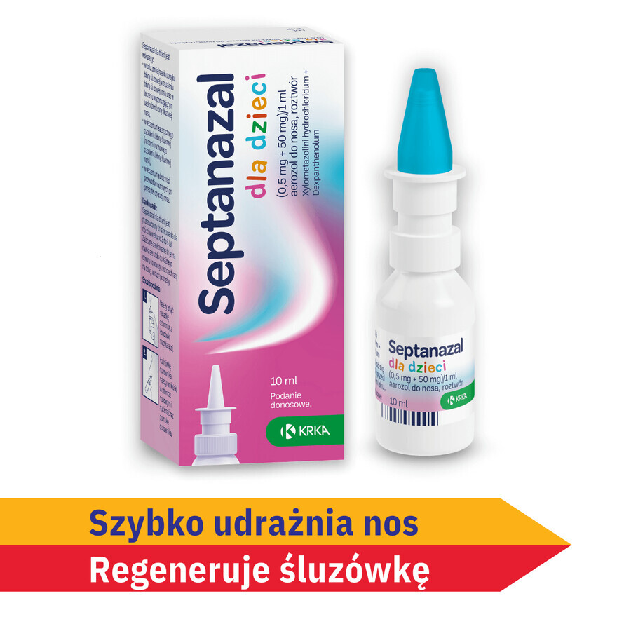 SeptaNasal for children (0.5 mg + 50 mg)/ml, nasal spray, age 2 to 6 years, 10 ml