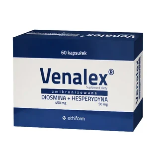 Venalex, gemicroniseerde diosmine en hesperidine, 60 capsules