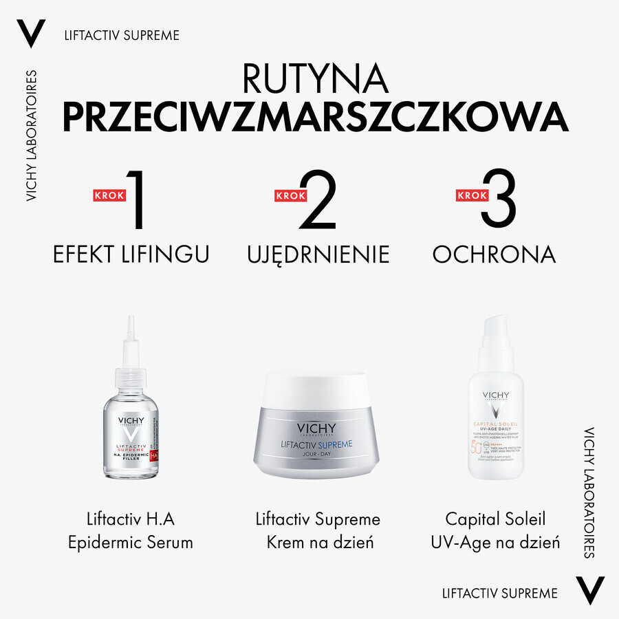 Vichy Liftactiv Supreme, straffende Tagescreme gegen Falten, normale und Mischhaut, 50 ml