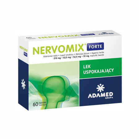 Nervomix Forte 210 mg + 52,5 mg + 52,5 mg + 35 mg, 60 harde capsules