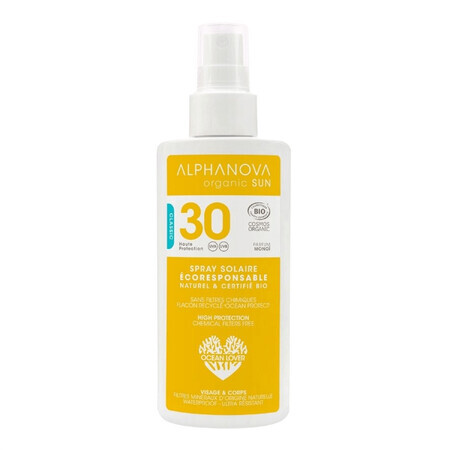 Alphanova Sun Bio, zonnebrandspray, hypoallergeen, SPF 30, 125 g