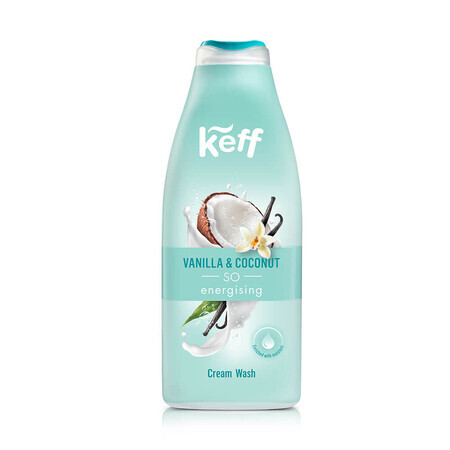 Gel doccia al cocco e vaniglia Keff, 500 ml, Sano