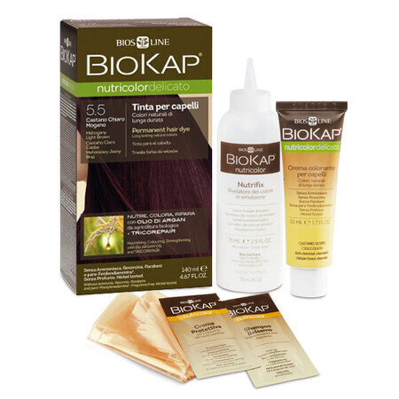 Biokap Nutricolor Delicato, colore per capelli, 5.05 nocciola castagna, 140 ml