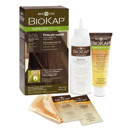 Biokap Nutricolor Delicato, coloration, 6.06 blond foncé, 140 ml