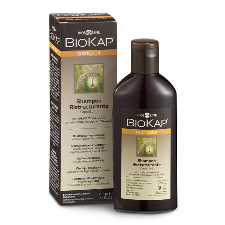 Biokap Nutricolor, structuurversterkende shampoo voor gekleurd haar, 200 ml