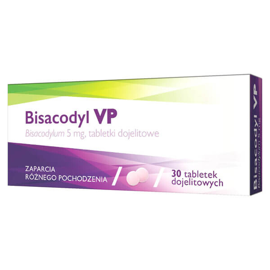 Bisacodyl VP 5 mg, 30 maagtabletten