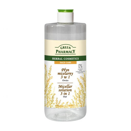 Farmacia Verde, líquido micelar 3en1, avena, 500 ml