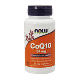 Now Foods CoQ10 30 mg, co-enzym Q10, 60 plantaardige capsules