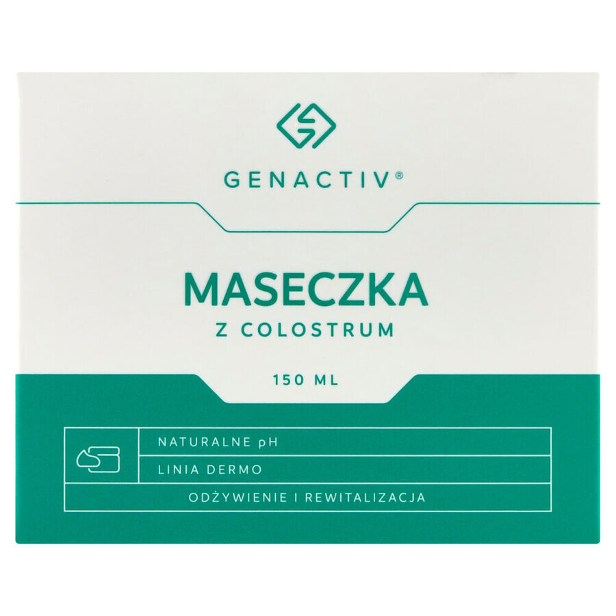 Genactiv, facial mask with colostrum, 150 ml