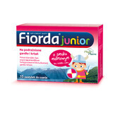 Fiorda Junior, frambozensmaak, 15 zuigtabletten