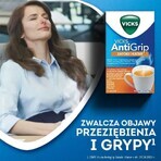 Vicks AntiGrip Zatoki i Katary 650 mg + 16 mg + 4 mg, granule pentru soluție orală, 10 pliculețe