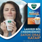 Vicks AntiGrip Zatoki i Katary 650 mg + 16 mg + 4 mg, granule pentru soluție orală, 10 pliculețe