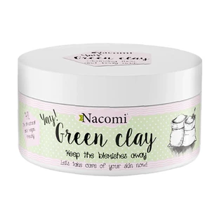 Nacomi, Groene klei, acne huidmasker, 65 g