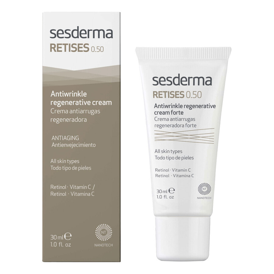 Sesderma Retises 0.5%, regenerating anti-wrinkle face cream, 30 ml