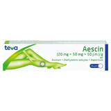 Aescine (20 mg + 50 mg + 50 IE)/gel, gel, 40 g