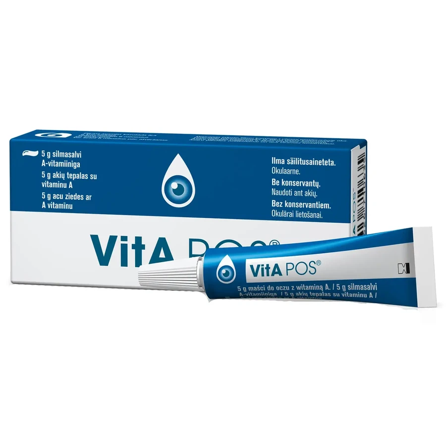 VitA POS, oogzalf zonder conserveermiddelen, 5 g