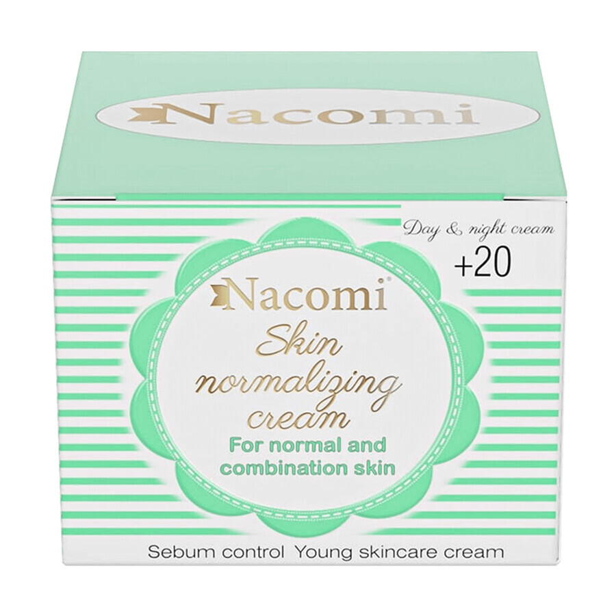 Nacomi, crema normalizzante +20, 50 ml