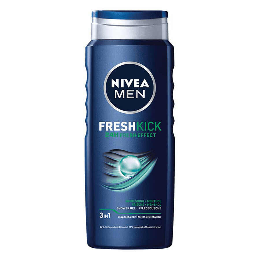 Fresh Kick Duschgel für Männer, 500 ml, Nivea