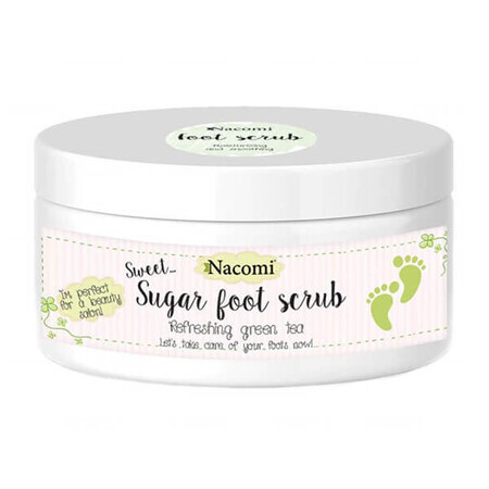 Nacomi, verzachtende suiker voetenscrub, 125 g