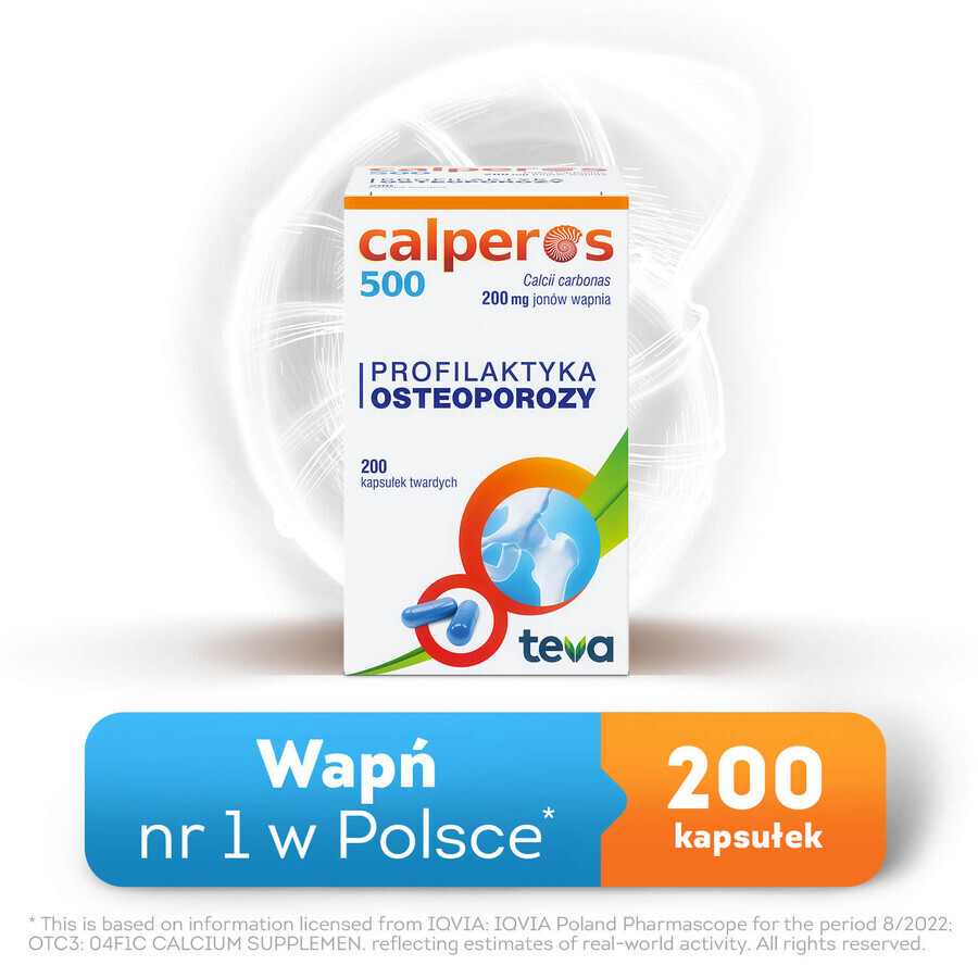 Calperos 500 200 mg, 200 harde capsules