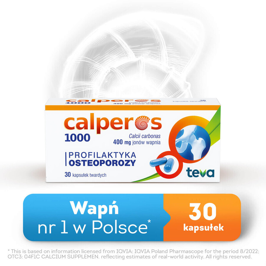 Calperos 1000 400 mg, 30 capsule rigide