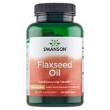 Swanson Flaxseed Oil, aceite de linaza, 100 cápsulas de gel