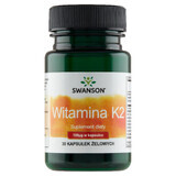 Swanson K-2, vitamine K 100 µg, 30 gelcapsules